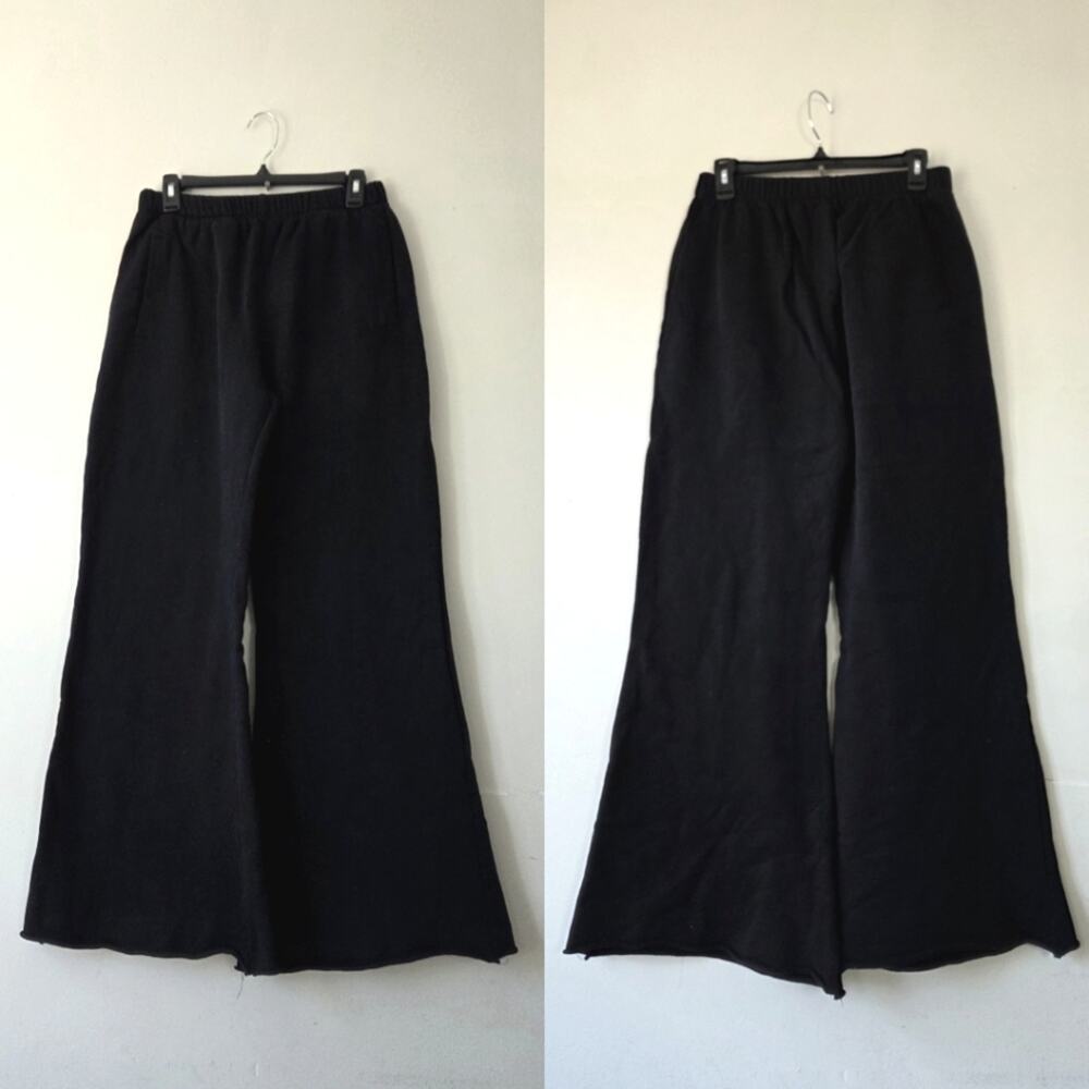 ABRA Clothing Oversized Sweat Pants Flare Raw Hem Small